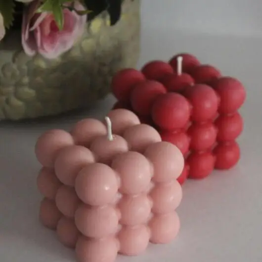 wholesale handmade craft colorful customized art shaped bubble candle/candel