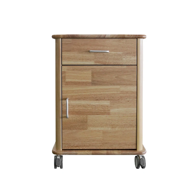 Most Hot Sale High Stand Cabinet Hospital Cabinet Medical Hospital Furniture for ICU  Solid Wood Bedside Table