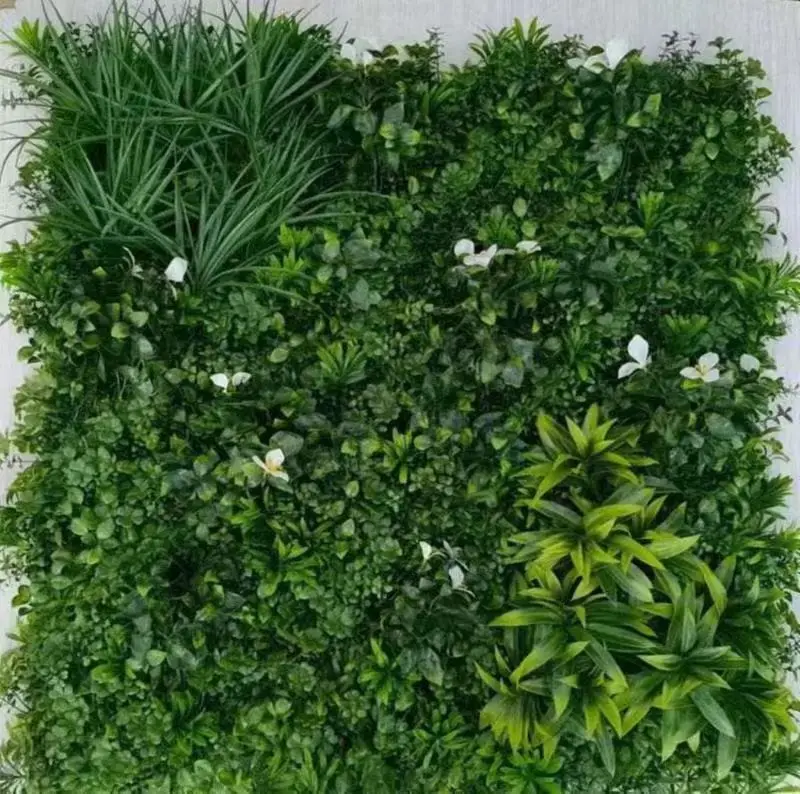 anti UV plastic synthetic green plant grass wall panels outdoor Garden vertical wall backdrop Artificial grass wall decorate