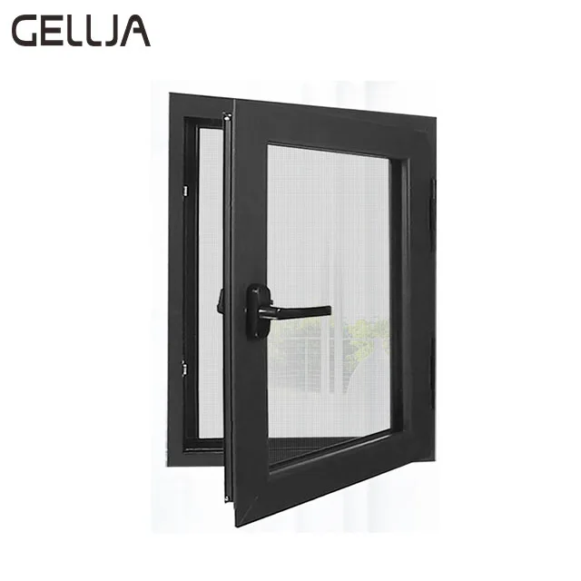 Motorized Windows Aluminum Casement Tempered Glass Windows Automatic Push-Out Smart Glass  Remote control power window