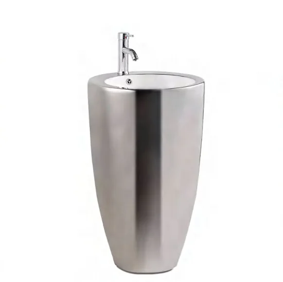 Factory High Quality Height Free Pedestal Hand Standing wash basin sink