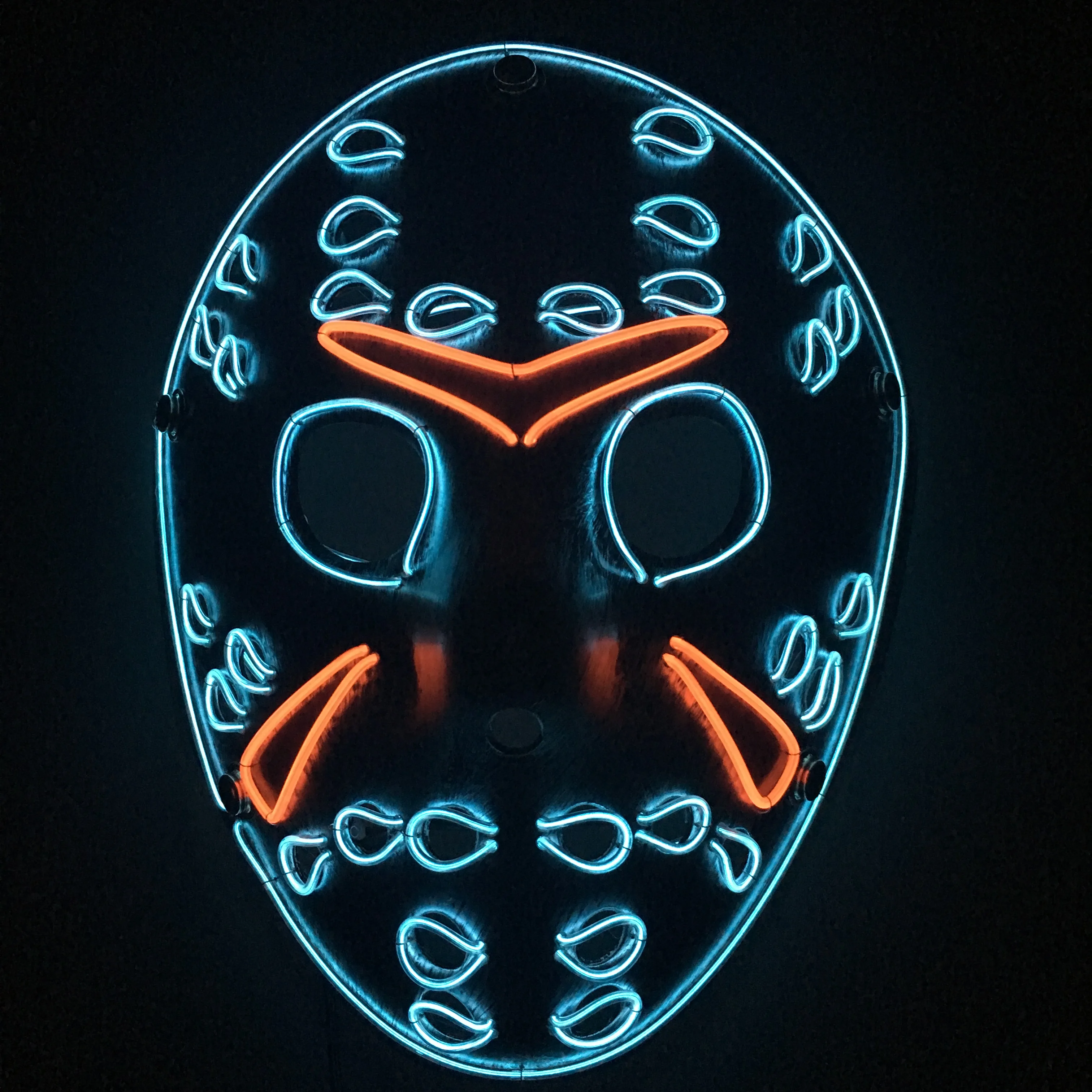 Лидер продаж светящаяся светодиодная маска для косплея светящиеся 3D маски Freddy Jason Хэллоуина