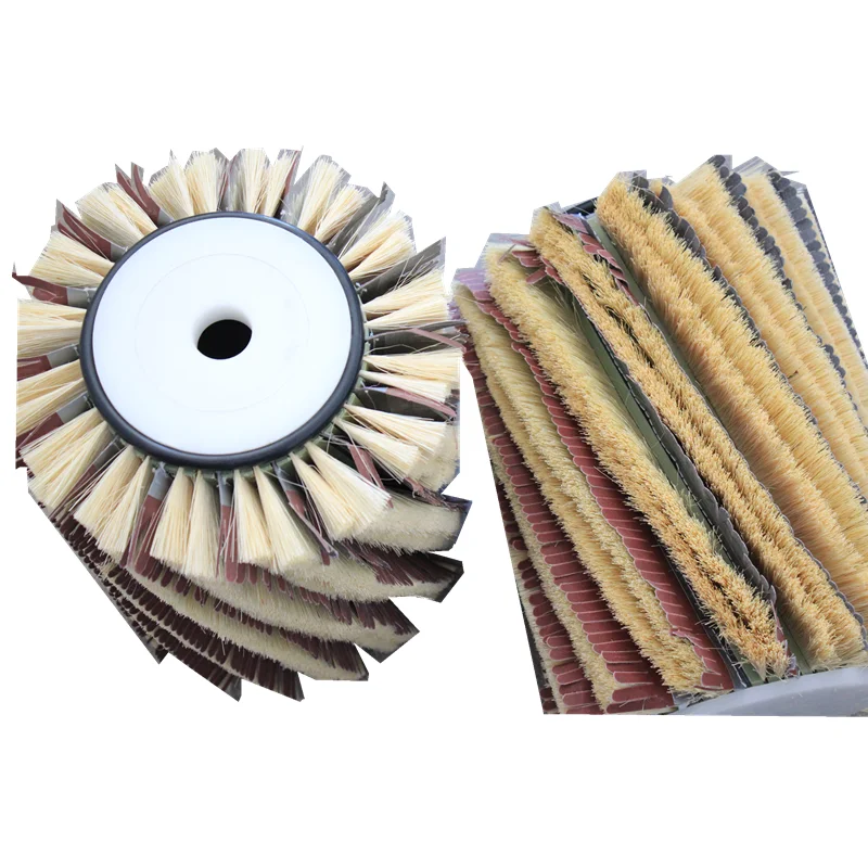 spiral roller brush in CNC polishing wooden sisal strip sander brush in Polishing Machine Polisher/Sander Set  240