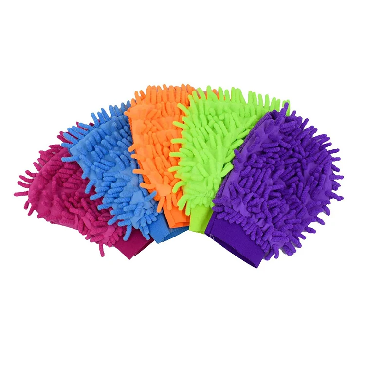 Sponduct Custom Logo Mrtong Car Wash Mitt Glove,Cleaning Glove Car Wash Microfiber Glove Wash Car