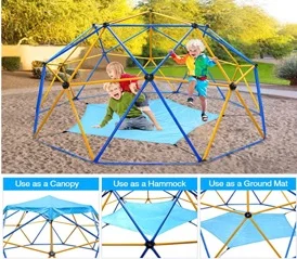 Outdoor Dome Climber With Hammock Climbing Dome For kids Playground Climbing Toys happy play