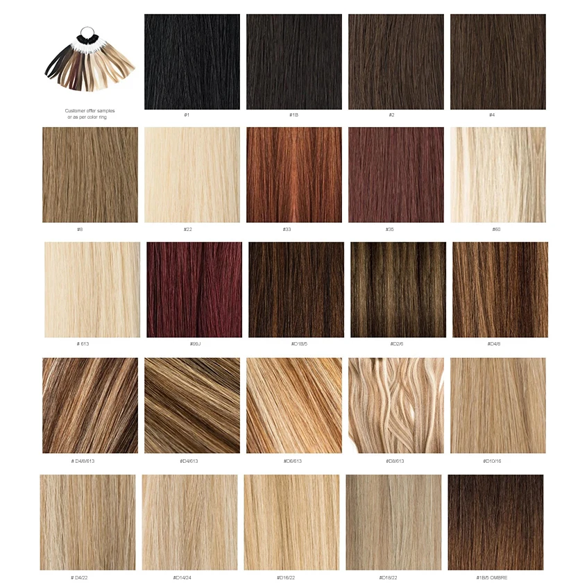 YADING R8-60 Russian Blonde Remy Double Drawn Cuticle Aligned Hand Tied Weft Hair Extension