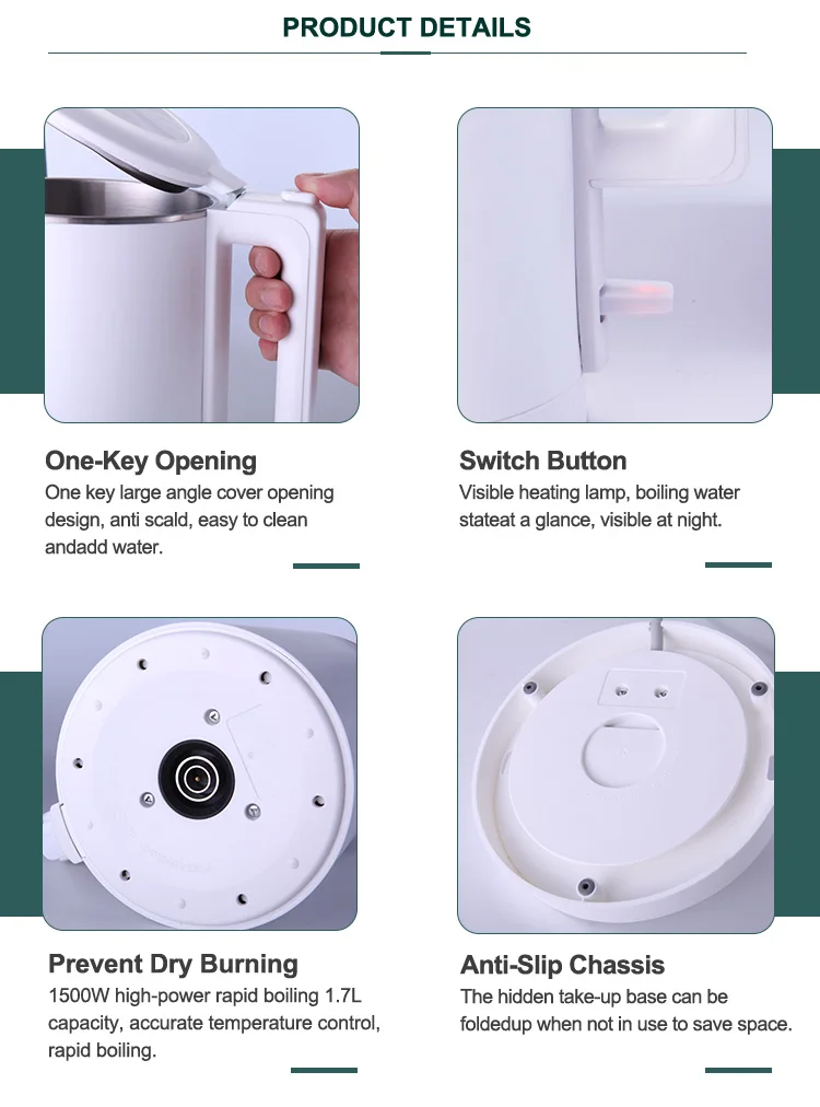 Home Appliances Products Smart Home Appliances Stainless Steel Electric Kettle