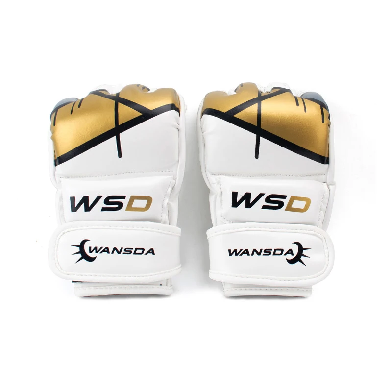 Manufacturers China Half Finger Mma Muay Womens Men Best Custom Logo Boxing Gloves