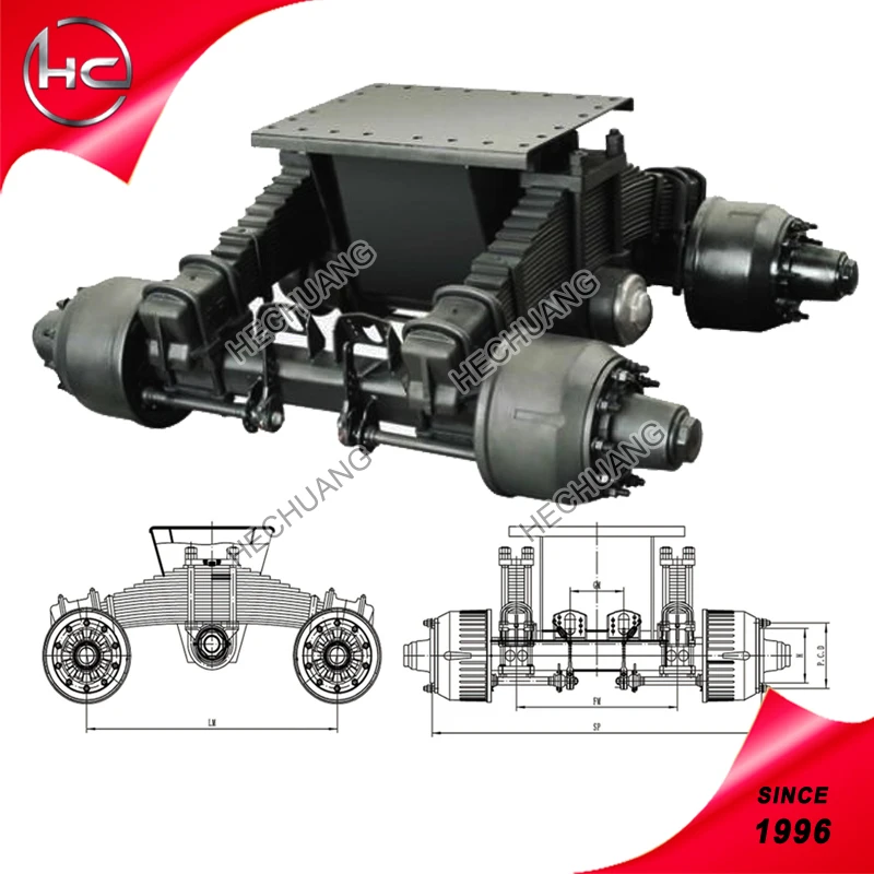 suspension trailer boogie axle super 30 boogie for trailer