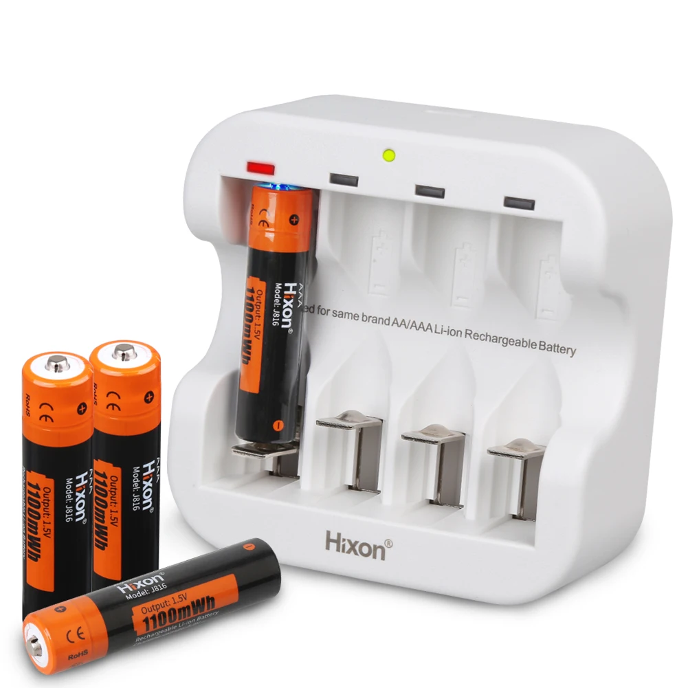 5 в AAA/ AA зарядное устройство с четырьмя слотами Интеллектуальное Быстрое Зарядное устройство для литий-ионных батарей