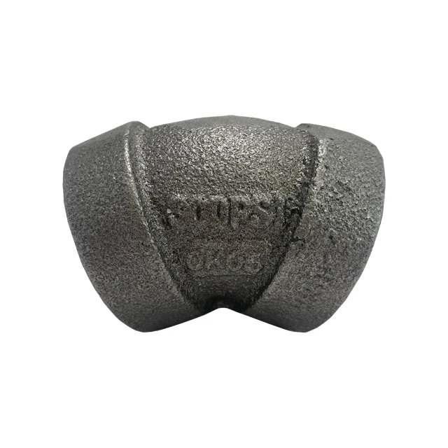 LEYON Pipe Fitting FM UL Fire Protection System Fire Sprinkler System Fire Fighting Pipes Valved Gate Cast Iron Threaded Fittings 45 Degree  Elbow