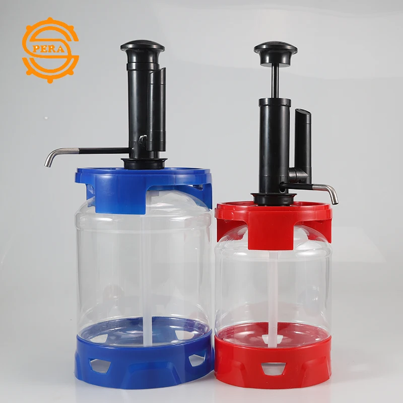 5L plastic beer tower with pump, summer party beer kegs