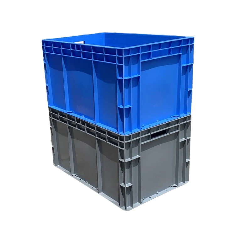 Прямые продажи на заказ твердая коробка HDPP складские стеллажи для тяжелых складских стеллажей пластиковый ящик 600*400*340 мм