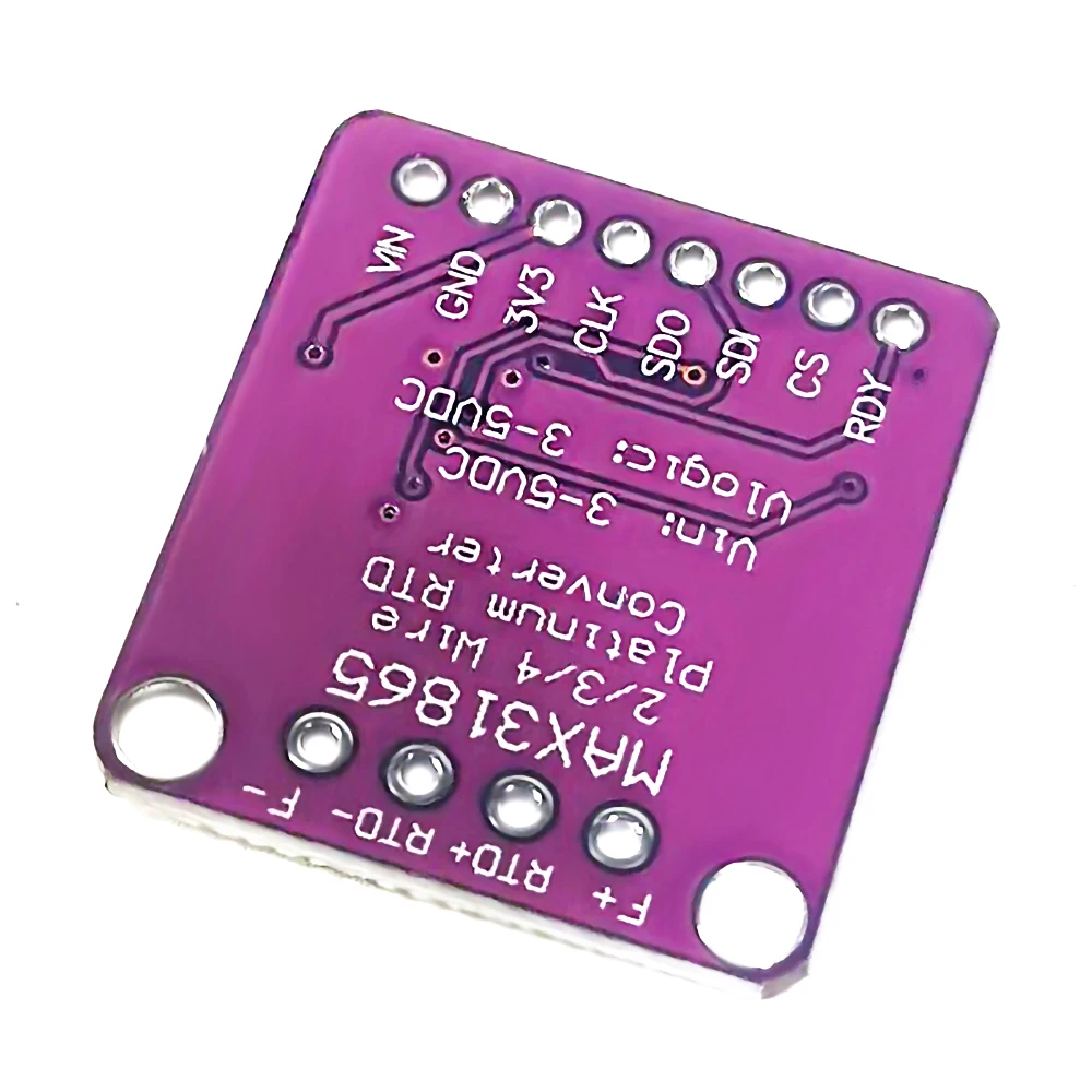 MAX31865 PT100 to PT1000 RTD-to-Digital Converter Board Temperature Thermocouple Sensor Amplifier Module 3.3V/5V