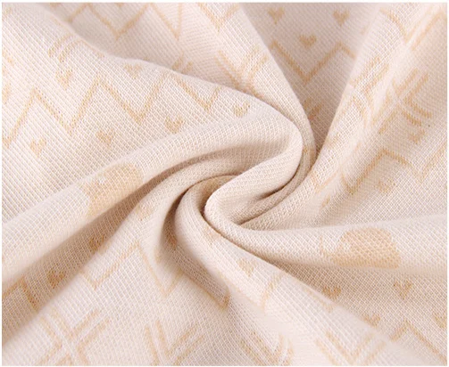 Manufacturers direct natural colored cotton jacquard double-sided infant clothing