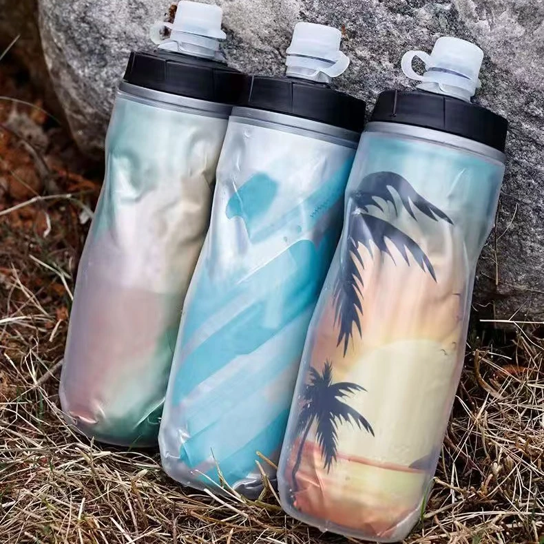 BPA Free Plastic Sport Insulated Water Bottle Keep Water Cold Reusable Water Bottle Bike Squeeze Bottle for Cycling