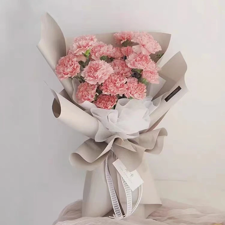 Wholesale korea style waterproof flower bouquet packing paper two Sided matte flower wrapping paper