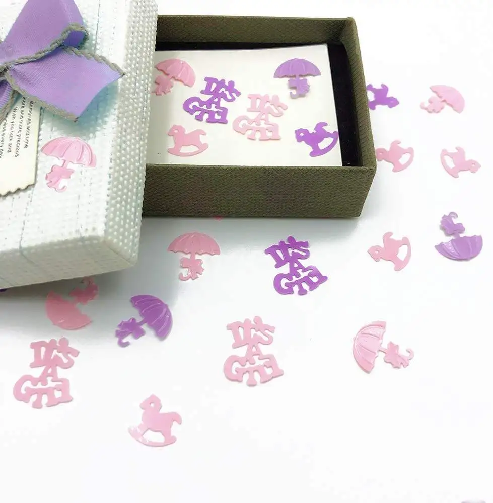 Blue Pink Star Boy Girl Gender Reveal Baby Shower Party Confetti Glitter Confetti Party Decorations Supplies Birthday