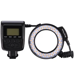 MAMEN F550D LED Macro Ring Flash Light with 8 Adapter Ring for Canon Nikon Olympus Pentax Digital DSLR Camera