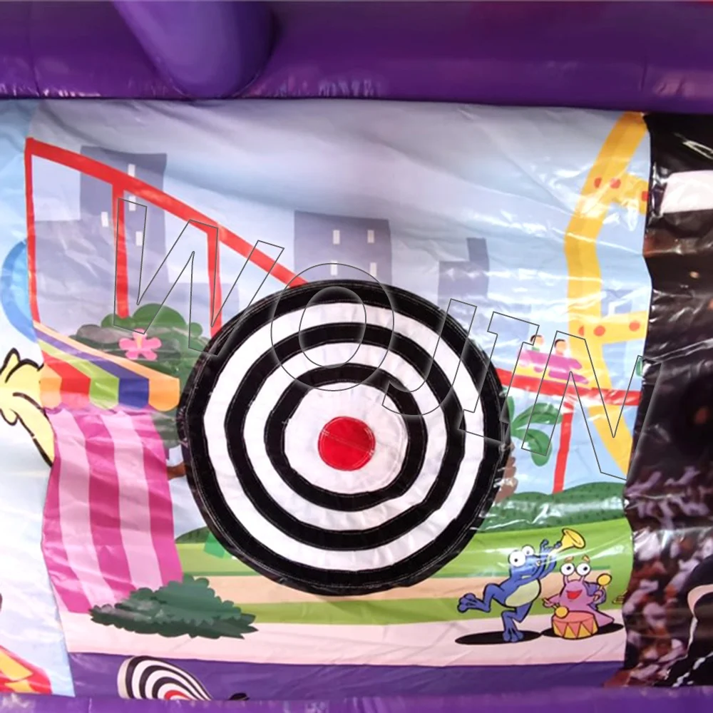 Best Selling Grand Carnival Inflatable Side Stall Shooting Games Comb 4 in 1 Inflatable Bouncer Sport Game Hot Sale