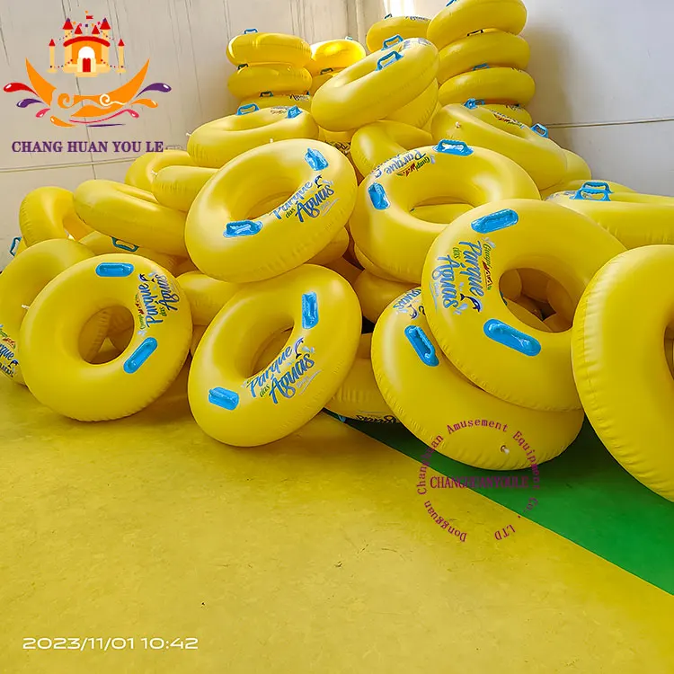 Single Double And Triple Inflatable Running River Tube Float Heavy Duty Lazy River Water Park Slide Tube Inflatable Floating