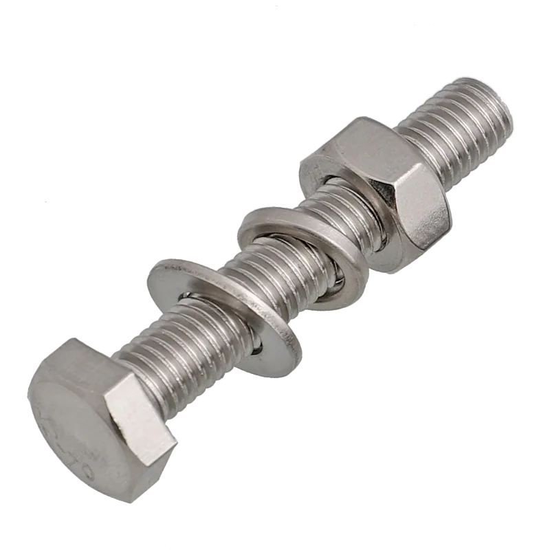 Fully automatic bolt nut washer assembly machine