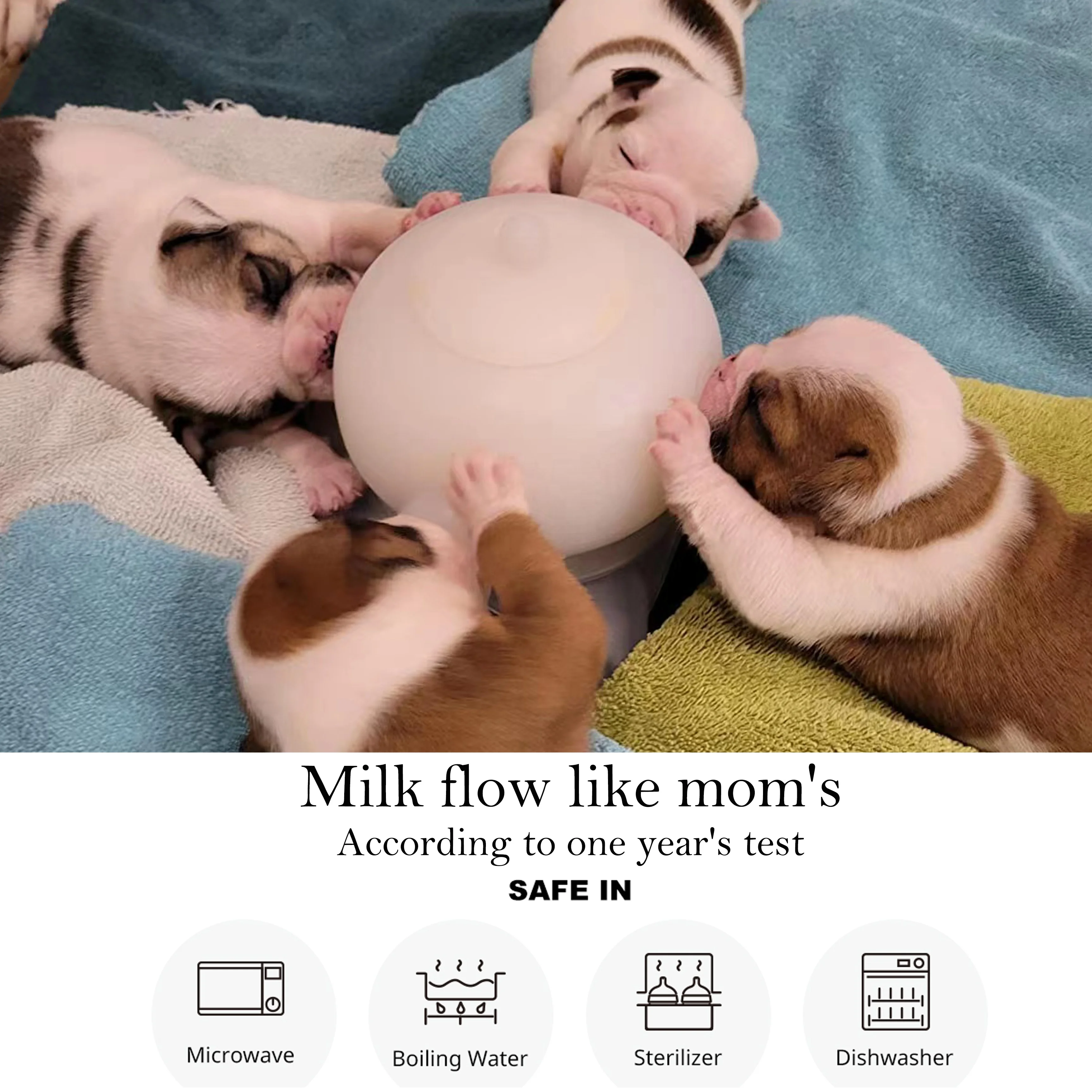 Лидер продаж Amazon, кормушка для щенков, кормушка для собак, пузырьки Dongdong, размер L 350 мл