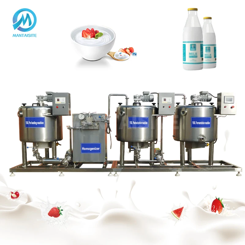Fully Automatic Yogurt Fermentation Milk Pasteurization Maker Machine Complete Dairy Greek Yogurt Production Line