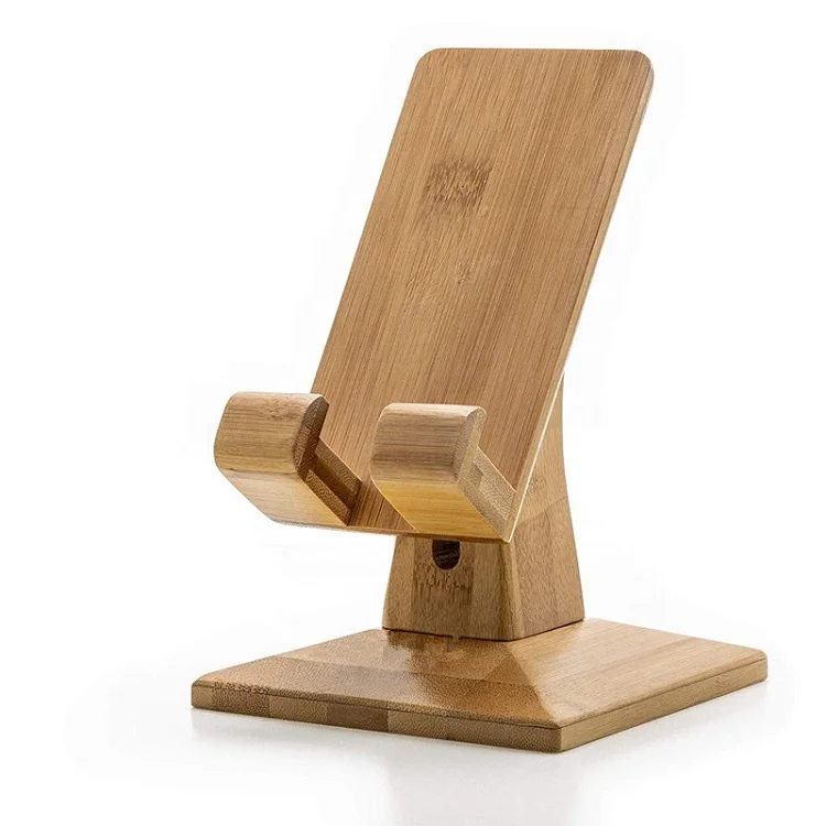 Refined-bam Bamboo Smartphone Cradle Dock Tablet Stand