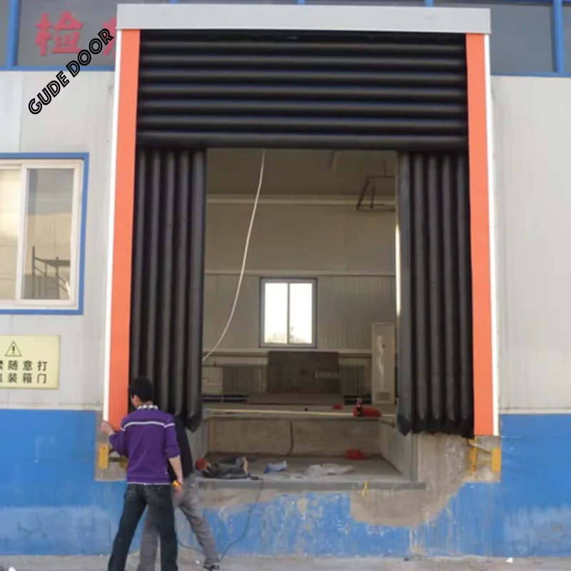 Высокостандартная система загрузки автоматические ПВХ-уплотнители складские промышленные выдвижные надувные механические губчатые укрытия для док-станции