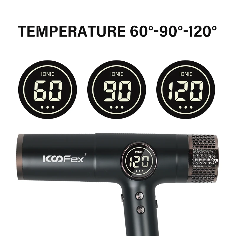 Koofex High Speed 110000Rpm Bldc High Power 2200W Quick Drying Hair Negative Ions Hair Blow Dryer