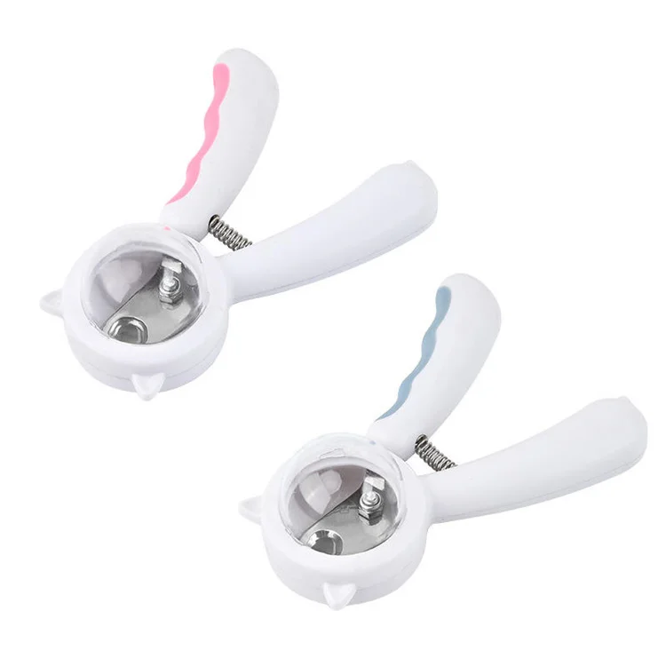 Wholesale Custom Splash Prevention Collected Cute Pink Stainless Steel Cat Dog Nail Clipper