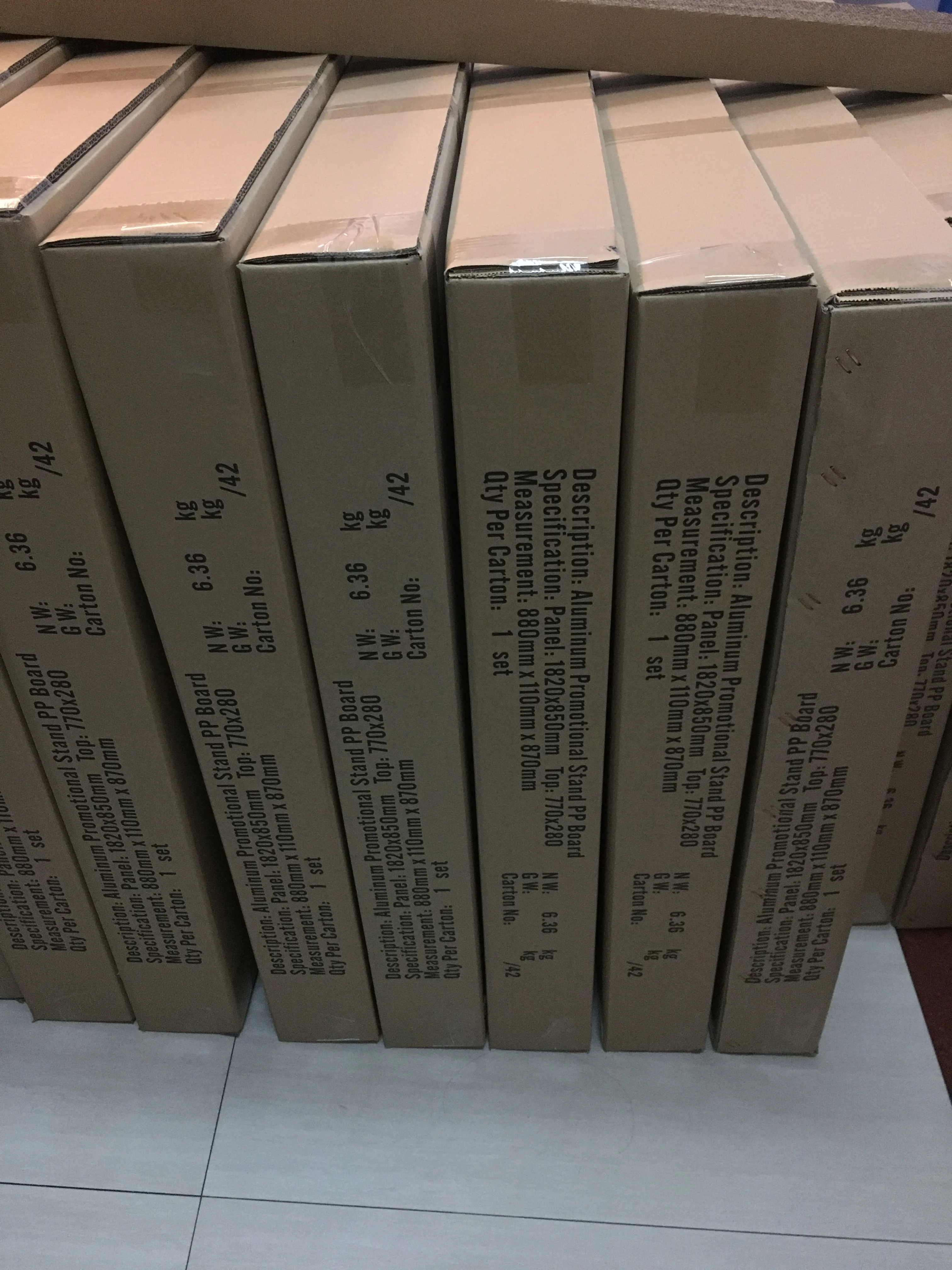 Double sided aluminum frame KT writing board flooring A frame advertising stand