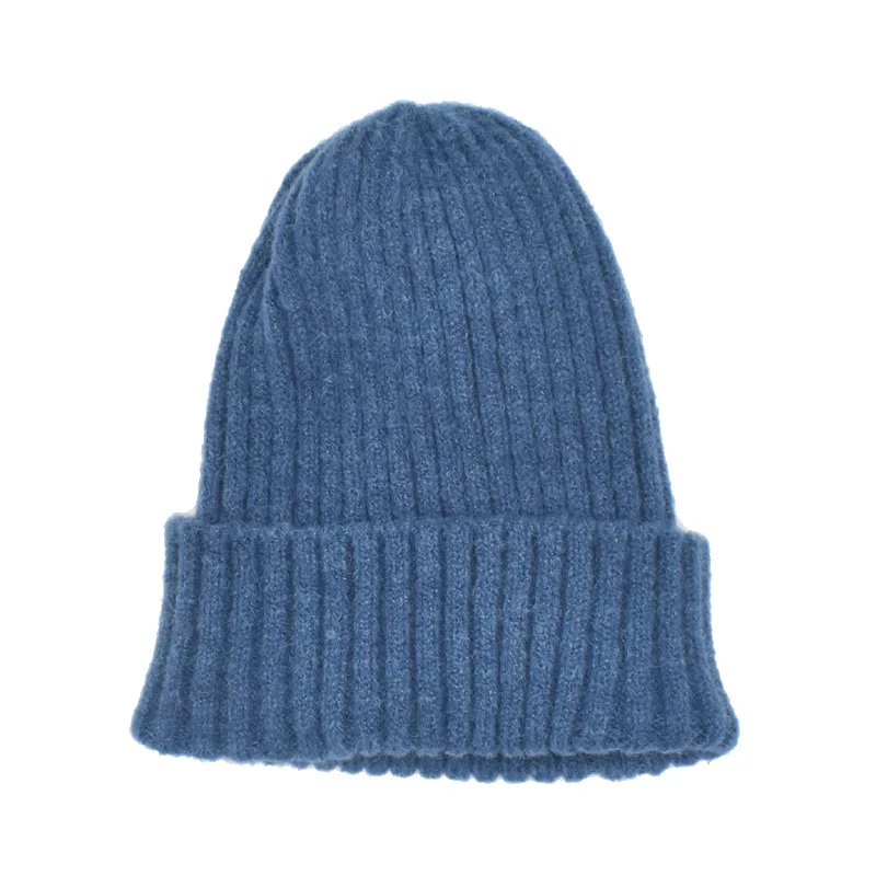 Wholesale Custom Knit Cuffed Acrylic Skull Caps Winter Warm Helmet Liner Slouchy Beanies Hat Cap