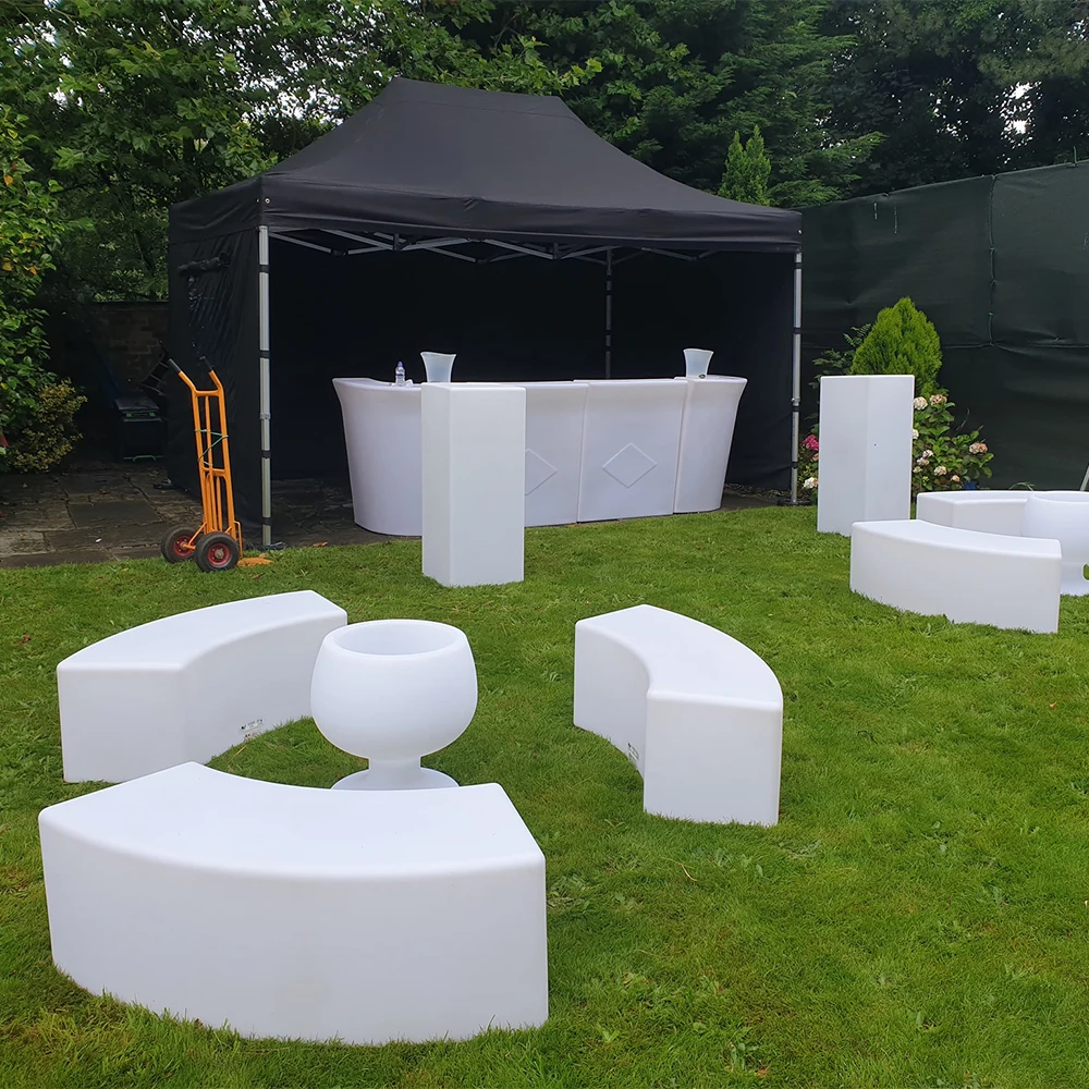 portable led bar stool table furniture hookah set LED Light Up Bar Table and Chairs Led Bar Furniture with remote control