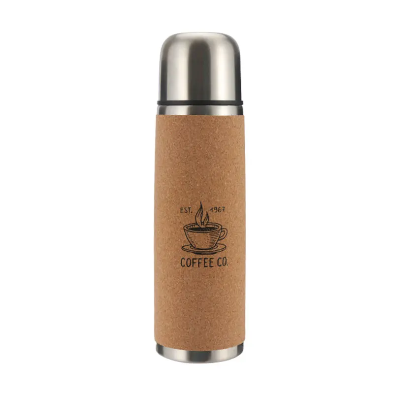 Grink Factory Manufacture Various Bullet Head Stainless Steel Vacuum Bottle With Cork