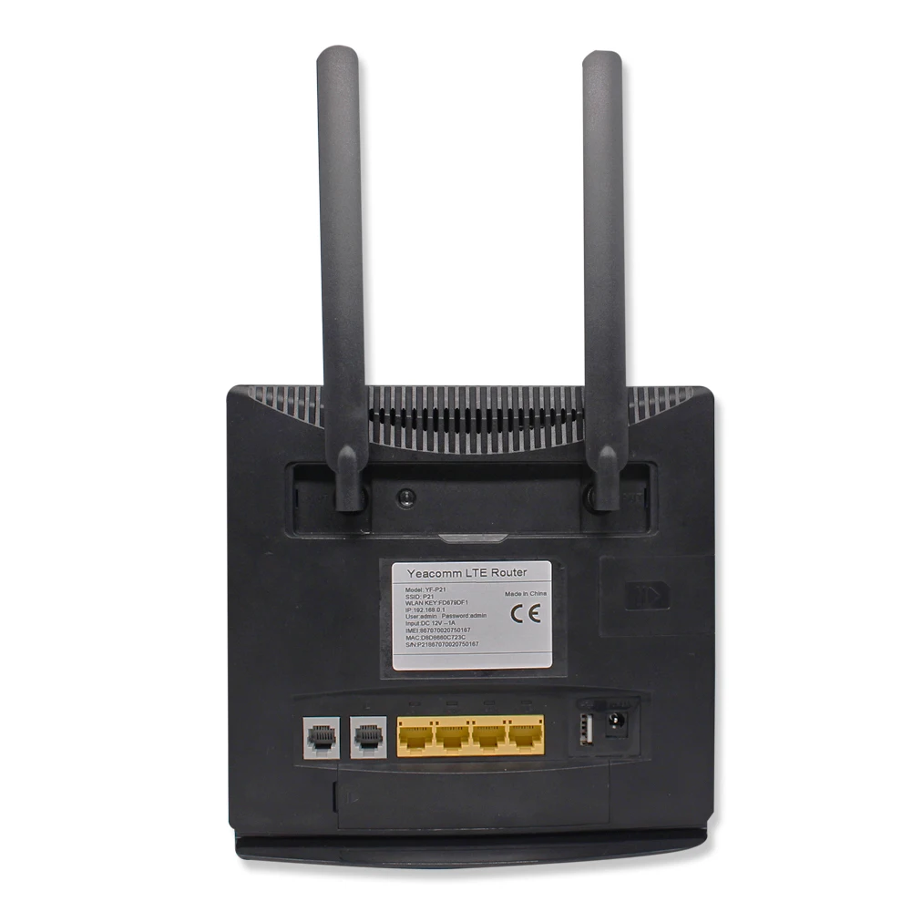 Wi-Fi-роутер Yeacomm VOLTE VOIP 4G LTE со встроенным аккумулятором и слотом для