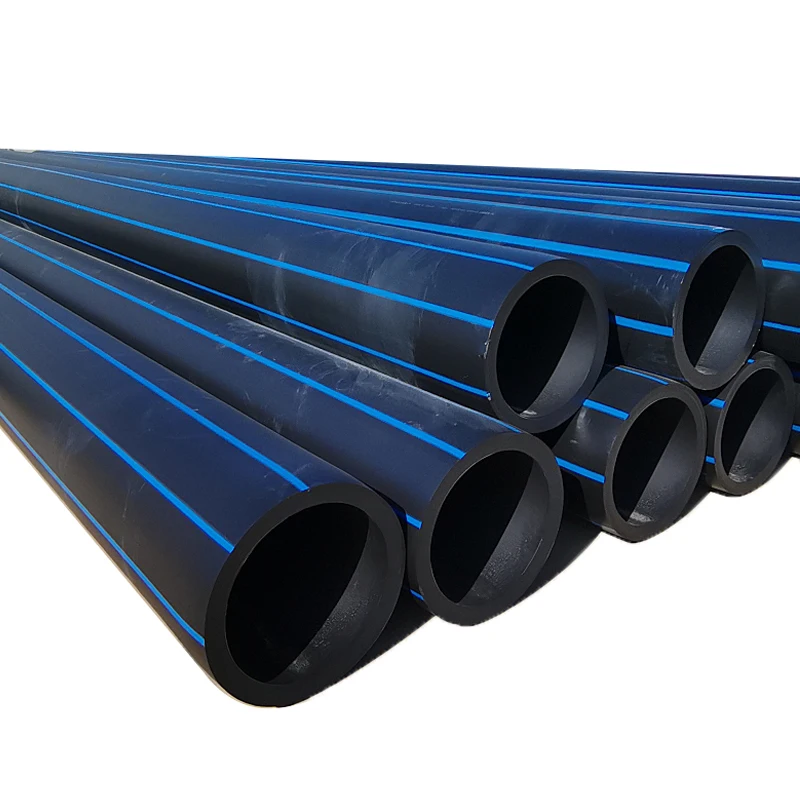 Agriculture pe pipe Sdr11 Black HDPE Water Supply And Sewerage Drainage System Pipe