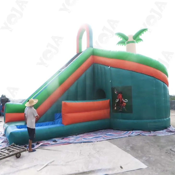 Coconut Palm Tree Inflatable Water Slides For Sale With Pool SuppliersCommercial Grade Adult Size Popular Inflatable Water Slide