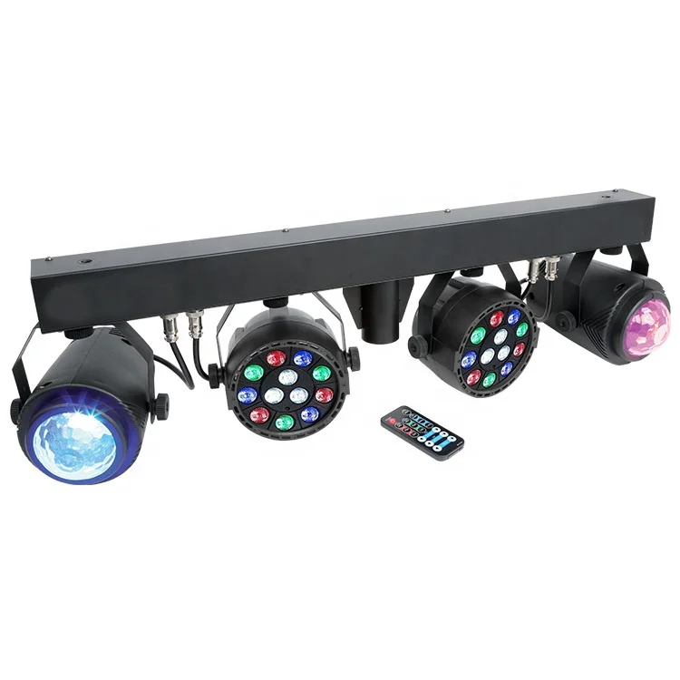 RGBW LED Par Bar Light DMX Pro Stage Lighting Projector DJ Disco Party Wedding Event Rent With Stand And Carry Bag