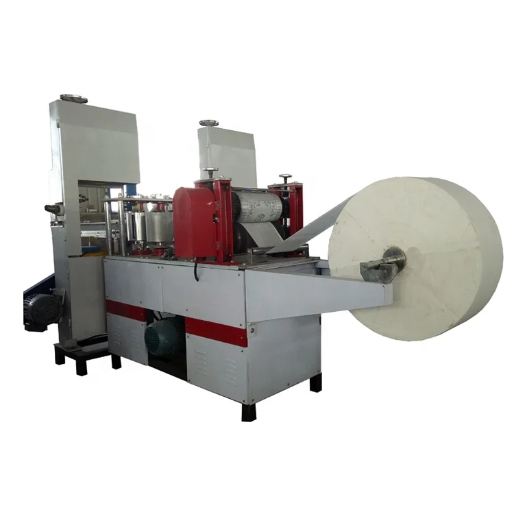 Automatic small facial tissue towels napkin folding machine rewinding toilet paper roll making machine