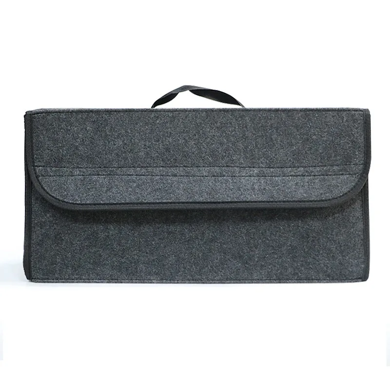 2024 New Car storage box trunk storage box Multifunctional felt foldable storage boxes Car Organizers
