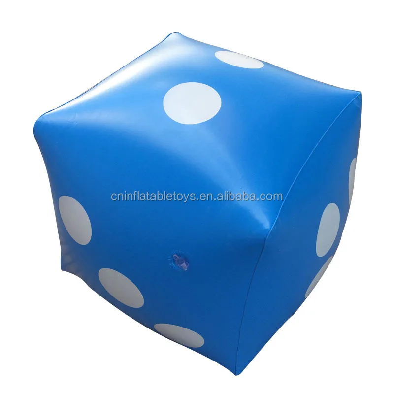 New Hot Sales customized PVC inflatable dice game Big dice Bar KTV point toys for Arcade advertising toys