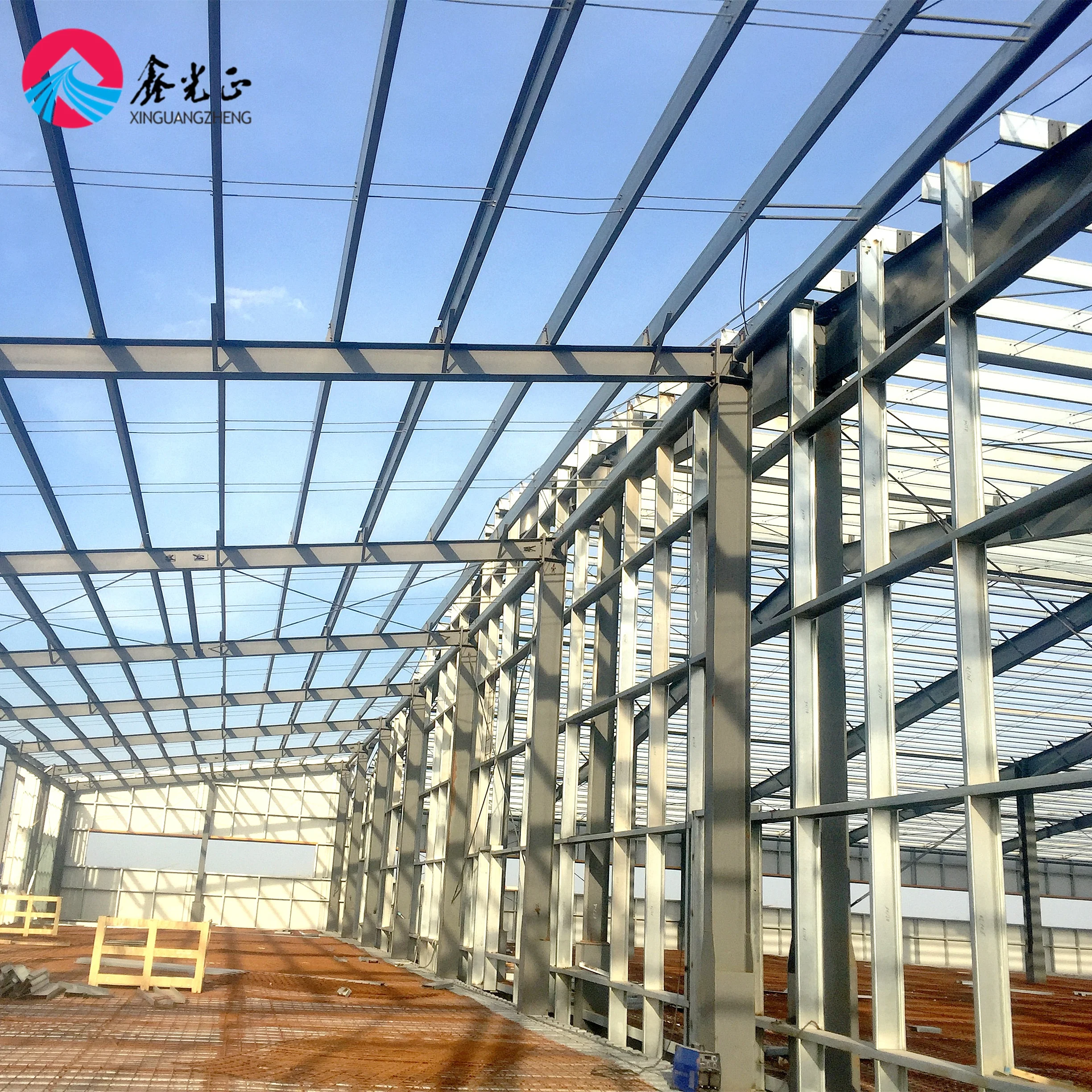 Prefabricated Construction Industrial Metal Materials  Workshop Shed Plant Steel Structure Building Warehouse