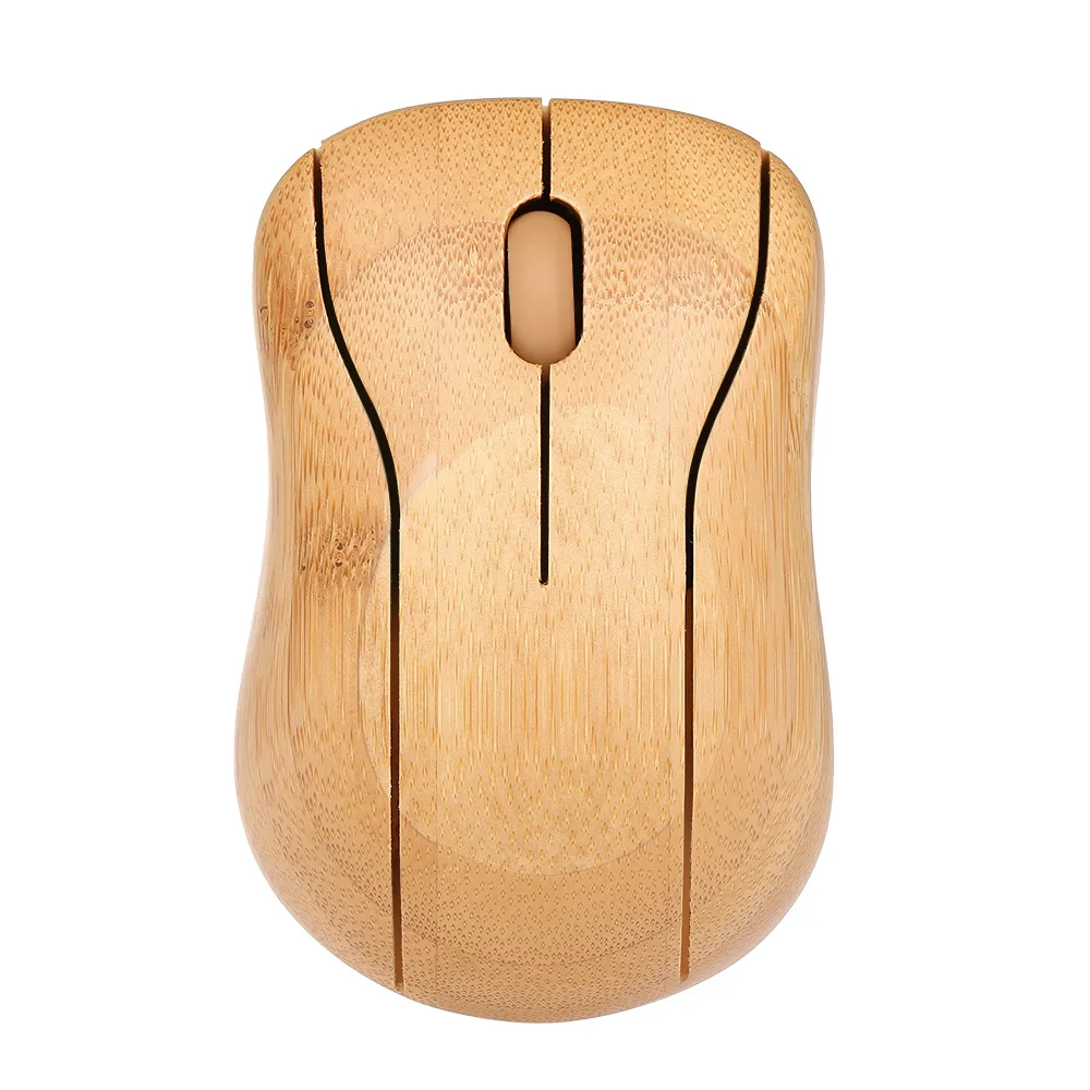 2022 Hot Pick Computer Wireless Optical Bamboo Mouse Fierndly Bamboo Wooden Mouse With Usb Receiver For Notebook Pc Personalized