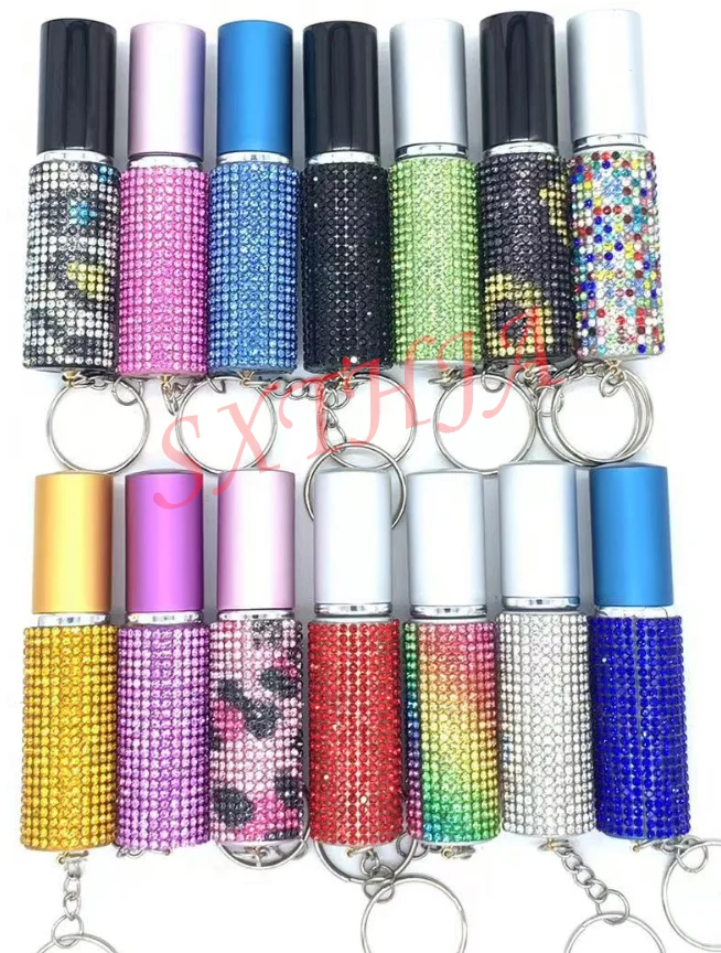 Women Self Defense Supplies Perfume Spray Shell Personal Alarm Kit Self-defense Tool Keychain Set Girls Self Defense Keychain