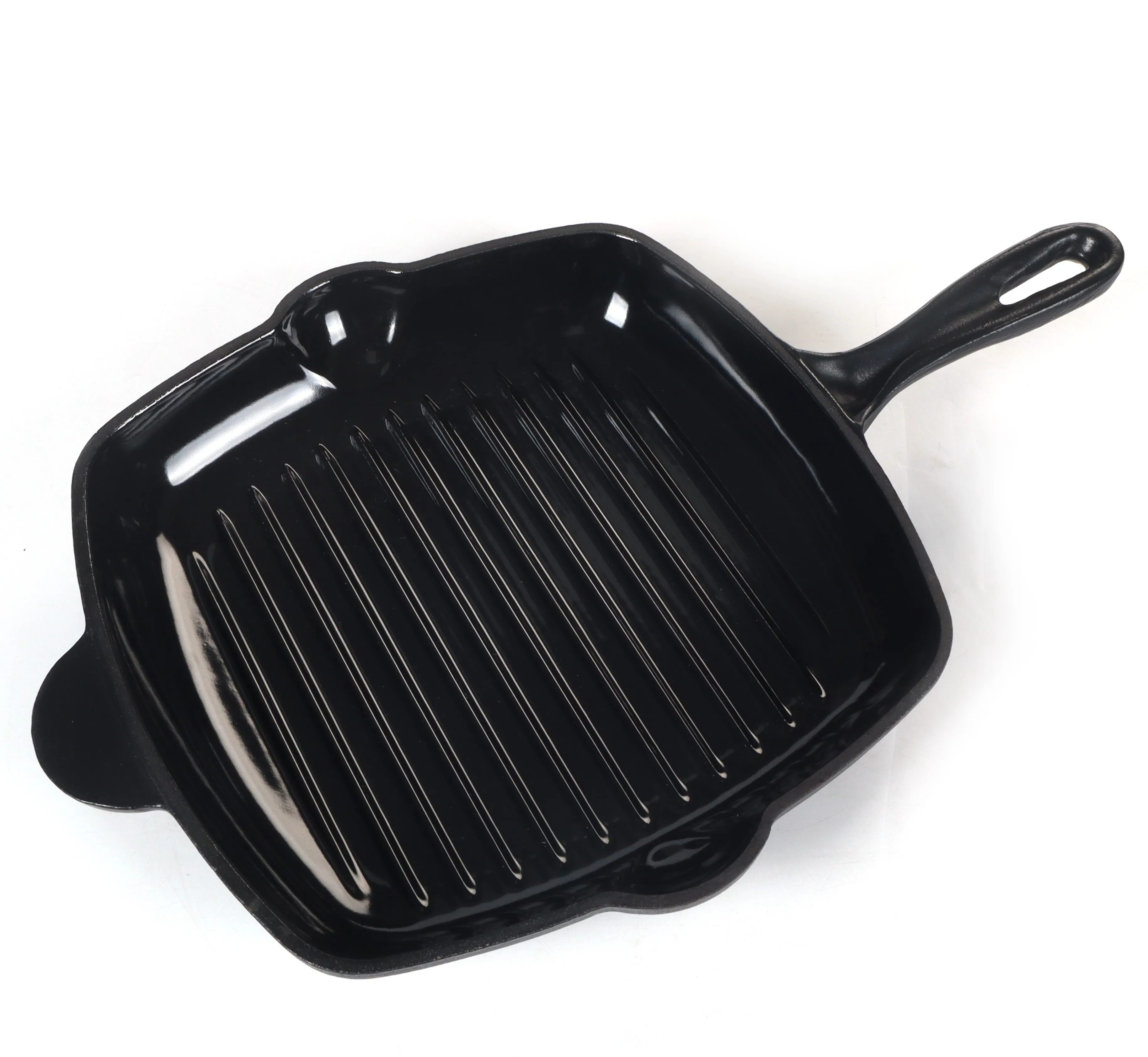 24cm 26cm Non Stick Small Large Griddle Grill Fry Pan High Temperature Enamel Pre-seasoned Cast iron Skillet