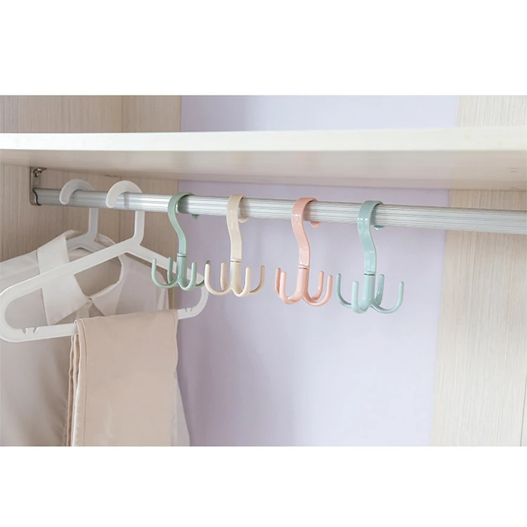 Multi Use Scarf Belt Bag Storage Shelf Plastic Clothes Handbag Hanger