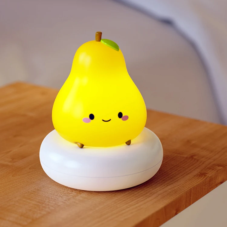 Soft Cat Silicone Baby Nursery Lamp Sensitive Tap Control 7 Single Colors Cutely Pet Night Light Lamp