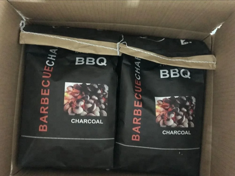 HQBQ0005 HongQiang Bamboo Charcoal Pillow Shape BBQ Charcoal for Wholesale